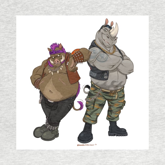 Bebop and Rocksteady by Peanutbutter